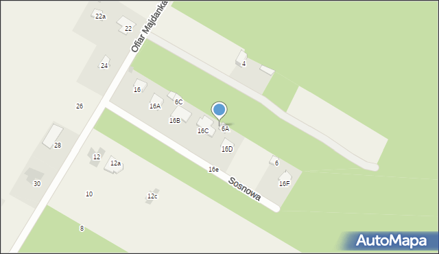 Krępiec, Ofiar Majdanka, 6B, mapa Krępiec