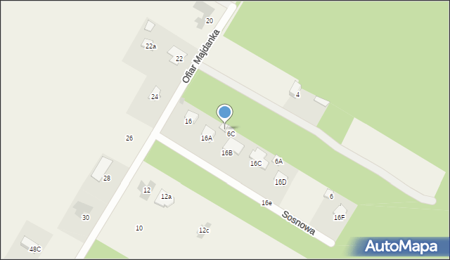 Krępiec, Ofiar Majdanka, 6D, mapa Krępiec