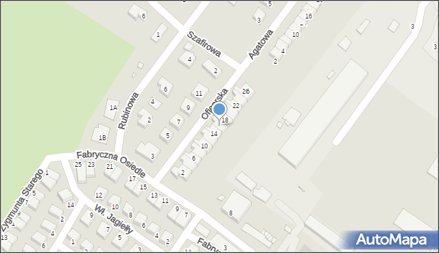 Lubań, Oficerska, 16, mapa Lubań