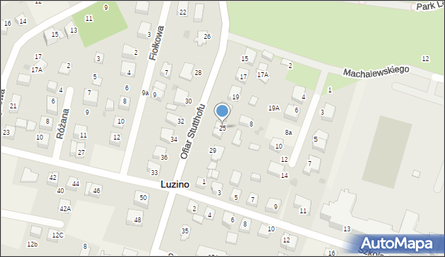 Luzino, Ofiar Stutthofu, 25, mapa Luzino