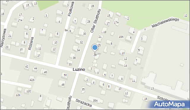 Luzino, Ofiar Stutthofu, 29, mapa Luzino