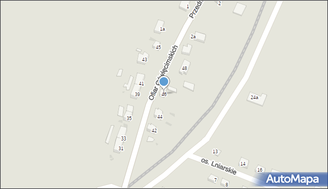 Mirsk, Ofiar Oświęcimskich, 46, mapa Mirsk