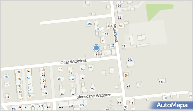Mysłowice, Ofiar Września, 2, mapa Mysłowice
