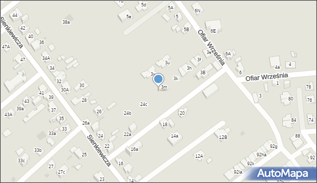 Mysłowice, Ofiar Września, 3n, mapa Mysłowice
