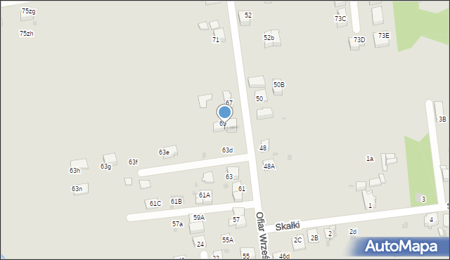 Mysłowice, Ofiar Września, 65b, mapa Mysłowice
