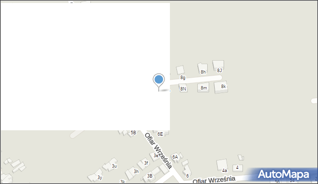 Mysłowice, Ofiar Września, 8R, mapa Mysłowice