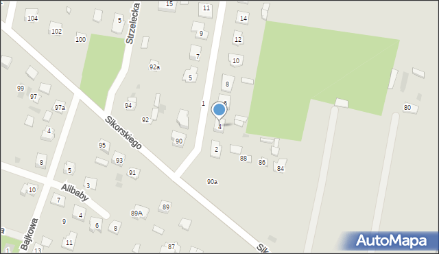 Ostrów Mazowiecka, Oficerska, 4, mapa Ostrów Mazowiecka