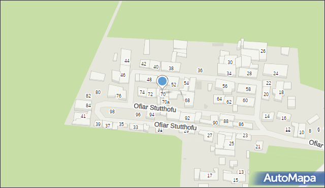 Police, Ofiar Stutthofu, 70, mapa Police