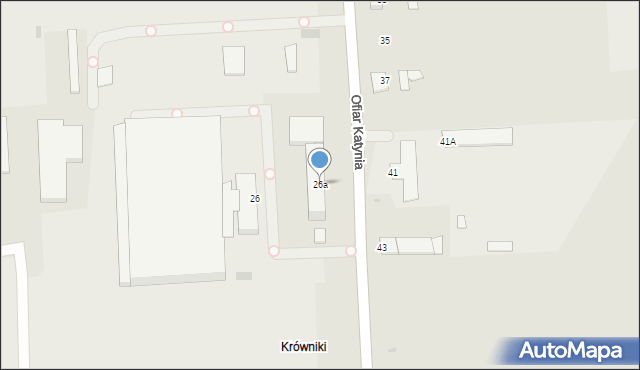 Przemyśl, Ofiar Katynia, 26a, mapa Przemyśla