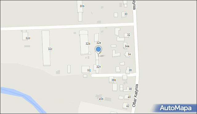 Przemyśl, Ofiar Katynia, 32g, mapa Przemyśla