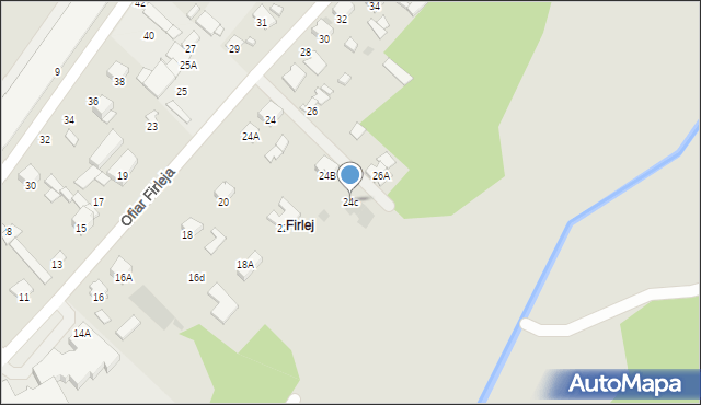 Radom, Ofiar Firleja, 24c, mapa Radomia