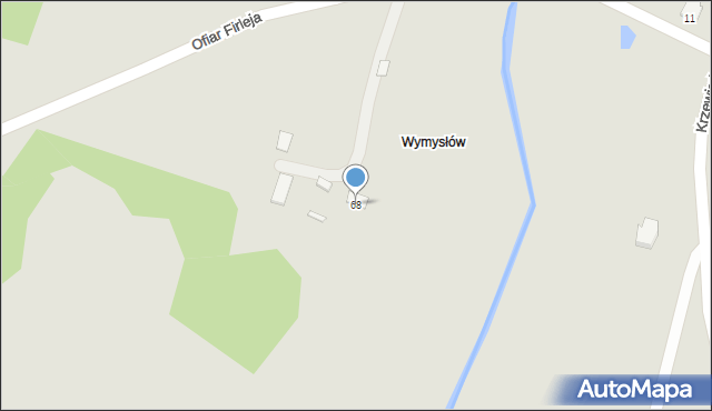 Radom, Ofiar Firleja, 68, mapa Radomia