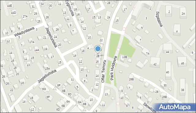 Rydułtowy, Ofiar Terroru, 18, mapa Rydułtowy