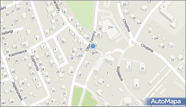 Rydułtowy, Ofiar Terroru, 19, mapa Rydułtowy