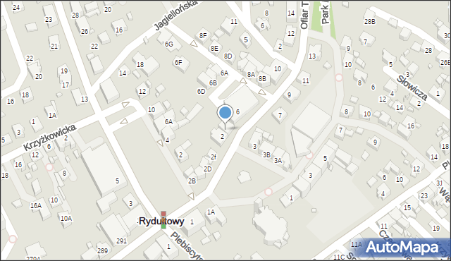 Rydułtowy, Ofiar Terroru, 4, mapa Rydułtowy