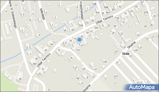 Rydułtowy, Ofiar Terroru, 41a, mapa Rydułtowy