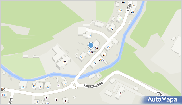 Świebodzice, Ofiar Oświęcimskich, 54A, mapa Świebodzice
