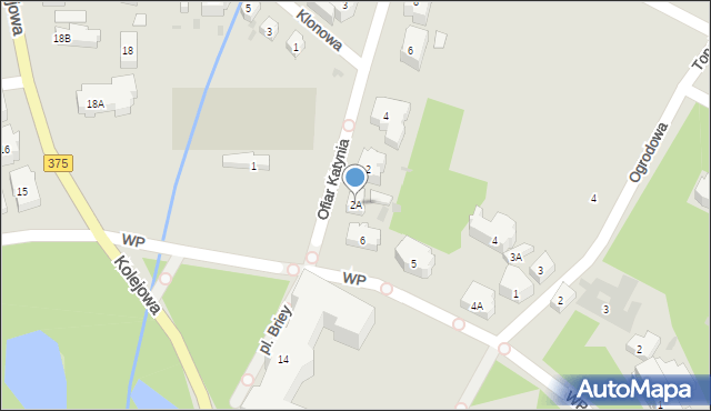 Szczawno-Zdrój, Ofiar Katynia, 2A, mapa Szczawno-Zdrój
