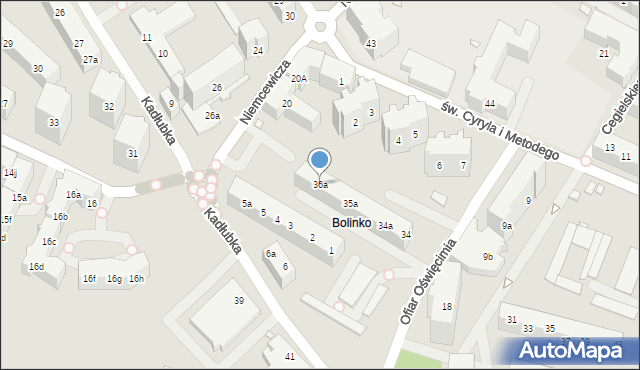 Szczecin, Ofiar Oświęcimia, 36a, mapa Szczecina