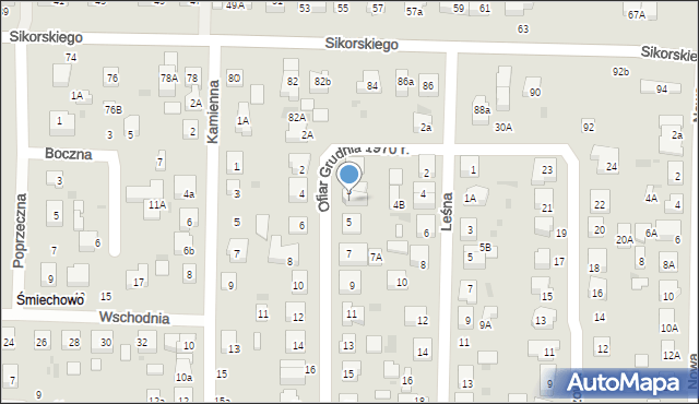 Wejherowo, Ofiar Grudnia 1970 r., 3a, mapa Wejherowo