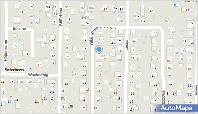 Wejherowo, Ofiar Grudnia 1970 r., 7, mapa Wejherowo