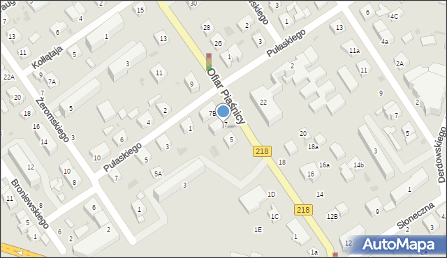 Wejherowo, Ofiar Piaśnicy, 7A, mapa Wejherowo