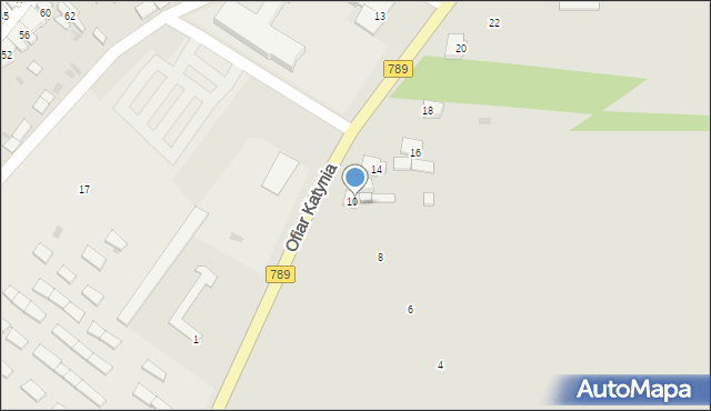 Żarki, Ofiar Katynia, 12, mapa Żarki