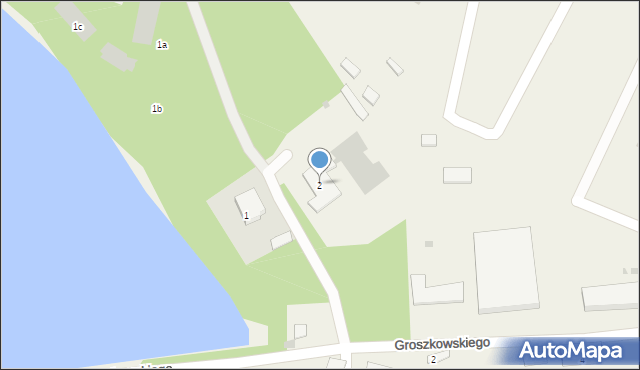 Zegrze, Oficerska, 2, mapa Zegrze