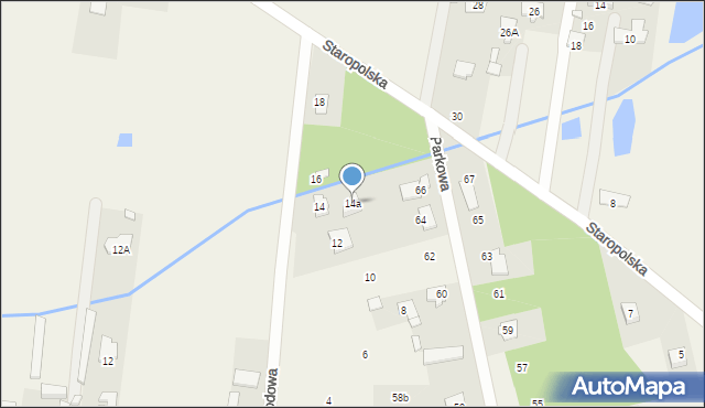 Aleksandrówka, Ogrodowa, 14a, mapa Aleksandrówka