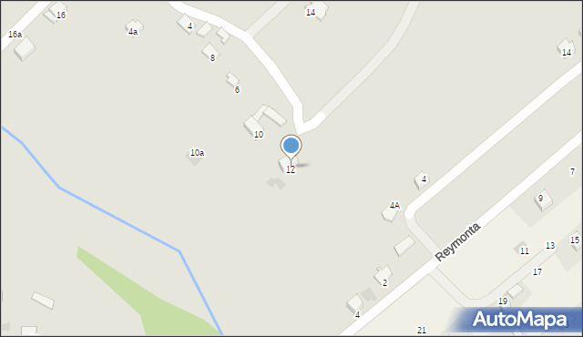 Alwernia, Ogrodowa, 12, mapa Alwernia