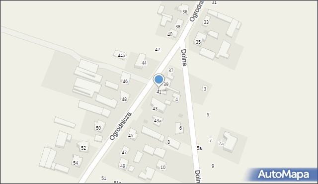 Babice Nowe, Ogrodnicza, 41, mapa Babice Nowe