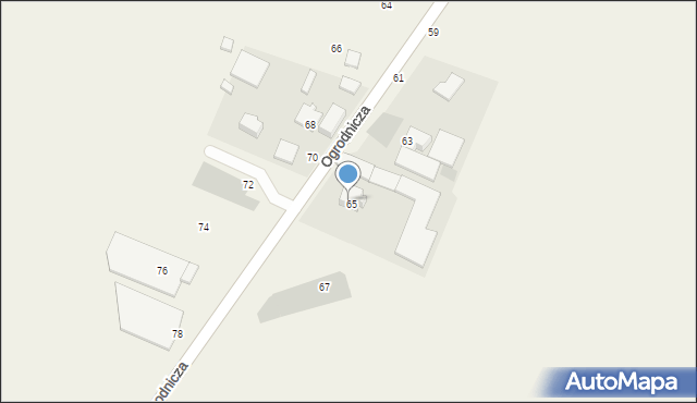 Babice Nowe, Ogrodnicza, 85, mapa Babice Nowe