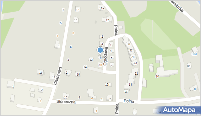 Bardo, Ogrodowa, 8, mapa Bardo