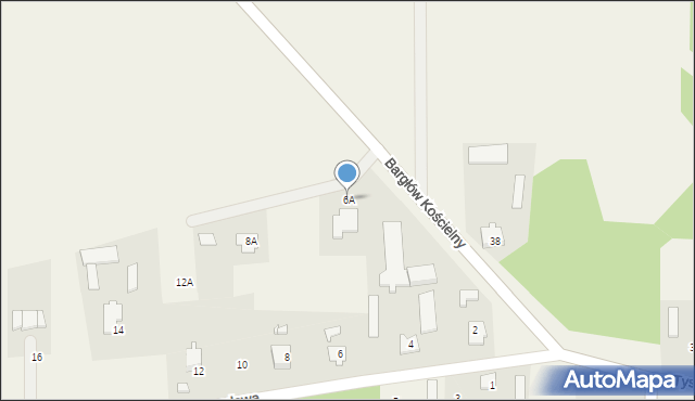 Bargłów Kościelny, Ogrodowa, 6A, mapa Bargłów Kościelny