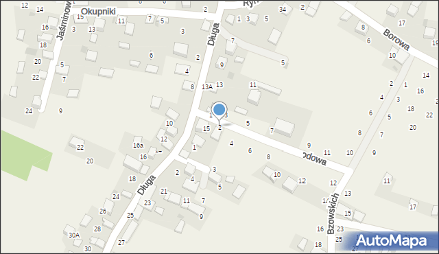 Będkowice, Ogrodowa, 2, mapa Będkowice