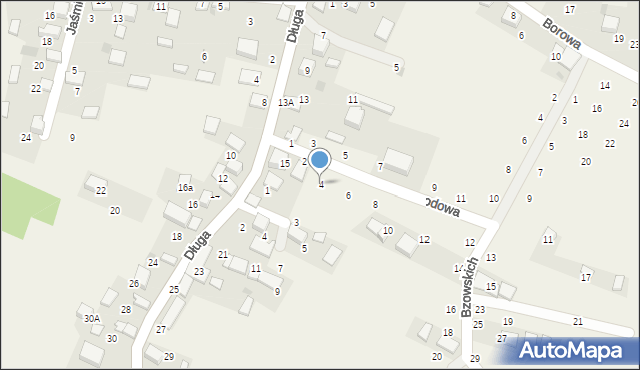 Będkowice, Ogrodowa, 4, mapa Będkowice