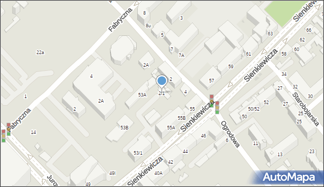 Białystok, Ogrodowa, 2/1, mapa Białegostoku