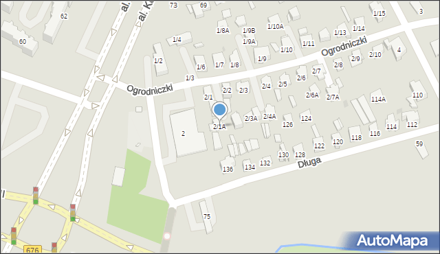 Białystok, Ogrodniczki, 2/1A, mapa Białegostoku