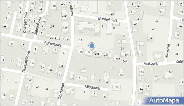 Bielany Wrocławskie, Ogrodowa, 10c, mapa Bielany Wrocławskie