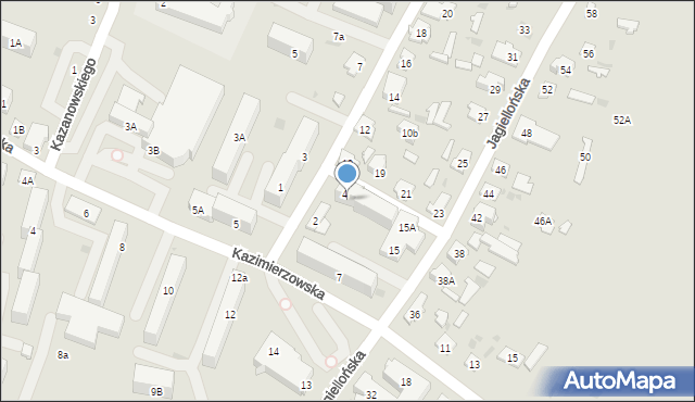 Bielsk Podlaski, Ogrodowa, 8, mapa Bielsk Podlaski