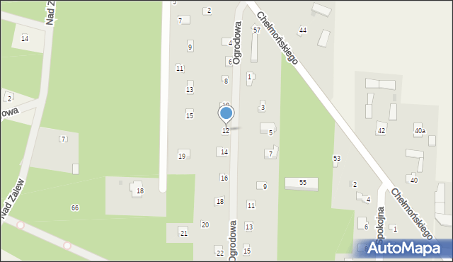 Bieniewiec, Ogrodowa, 12, mapa Bieniewiec