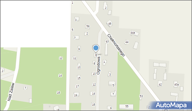 Bieniewiec, Ogrodowa, 6, mapa Bieniewiec