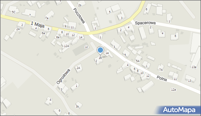 Bobolice, Ogrodowa, 1b, mapa Bobolice