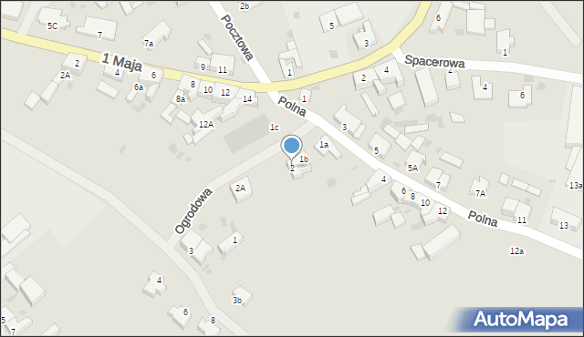 Bobolice, Ogrodowa, 2, mapa Bobolice