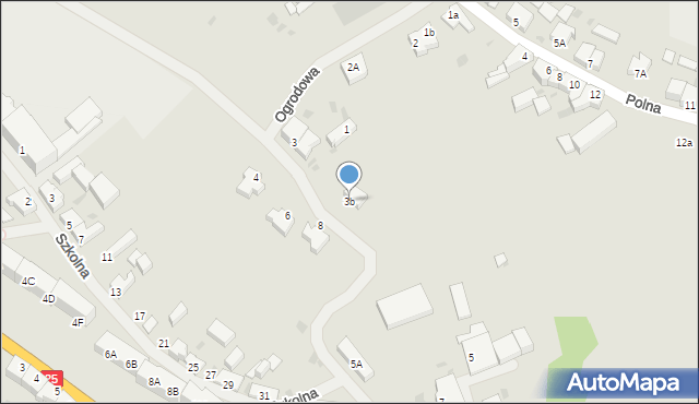 Bobolice, Ogrodowa, 3b, mapa Bobolice