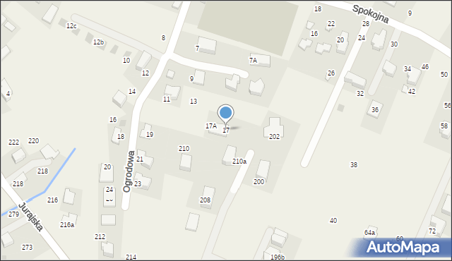Bolechowice, Ogrodowa, 17, mapa Bolechowice