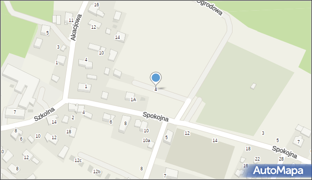 Bolechowice, Ogrodowa, 4, mapa Bolechowice