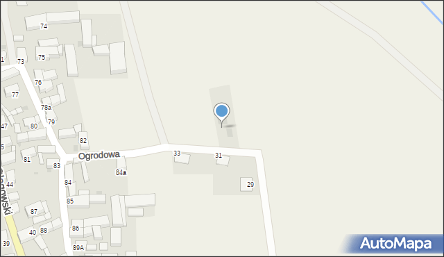 Brzeg Głogowski, Ogrodowa, 8, mapa Brzeg Głogowski