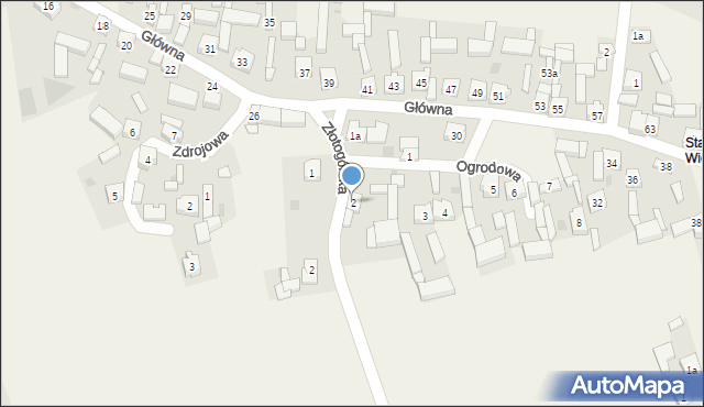 Brzeźno, Ogrodowa, 2, mapa Brzeźno