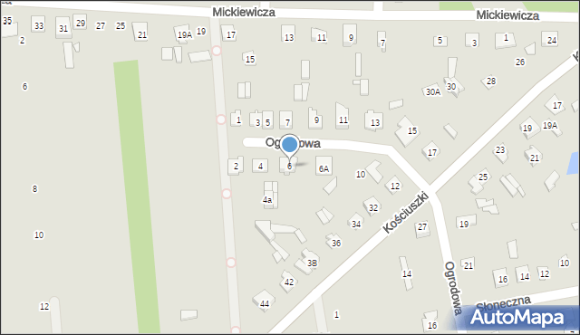Cegłów, Ogrodowa, 6, mapa Cegłów